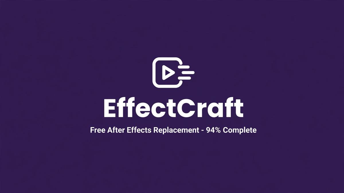 EffectCraft Guide – Free After Effects Replacement (~94% Complete)