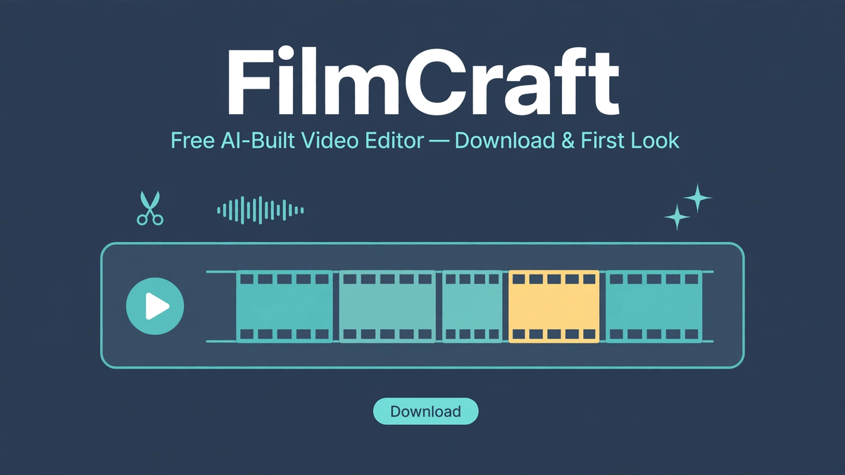 FilmCraft – Free AI-Built Premiere Pro Alternative: Download & First Look